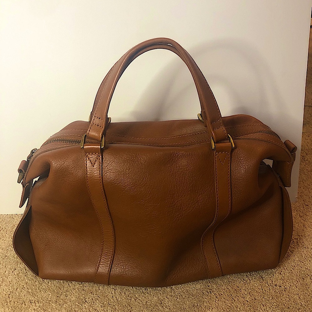 Barely used gorgeous brown leather Madewell bag
